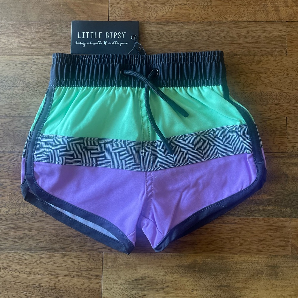 NWT Little Bipsy Swim Shorts
